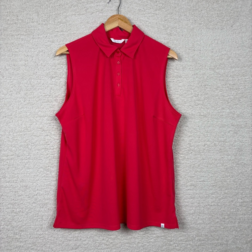 Lady Hagen Top Womens XXL Watermelon Shine Sleeveless Polo Stretch Golf‎ Wicking